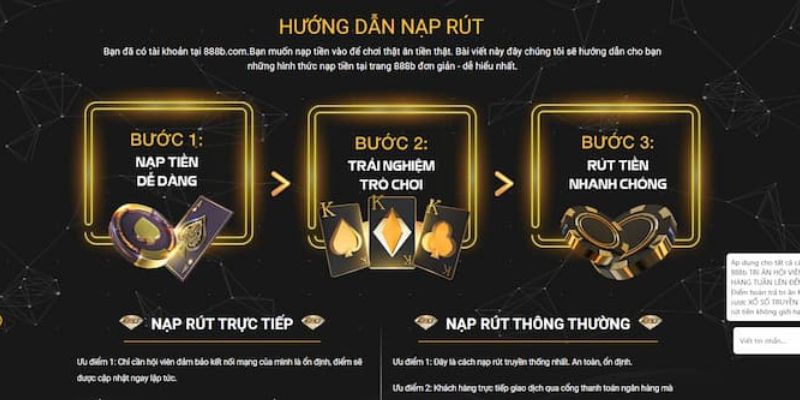 Một số lưu ý khi thực hiện giao dịch nạp tiền tại 888B